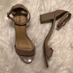 Cream Colored Heeled Sandals